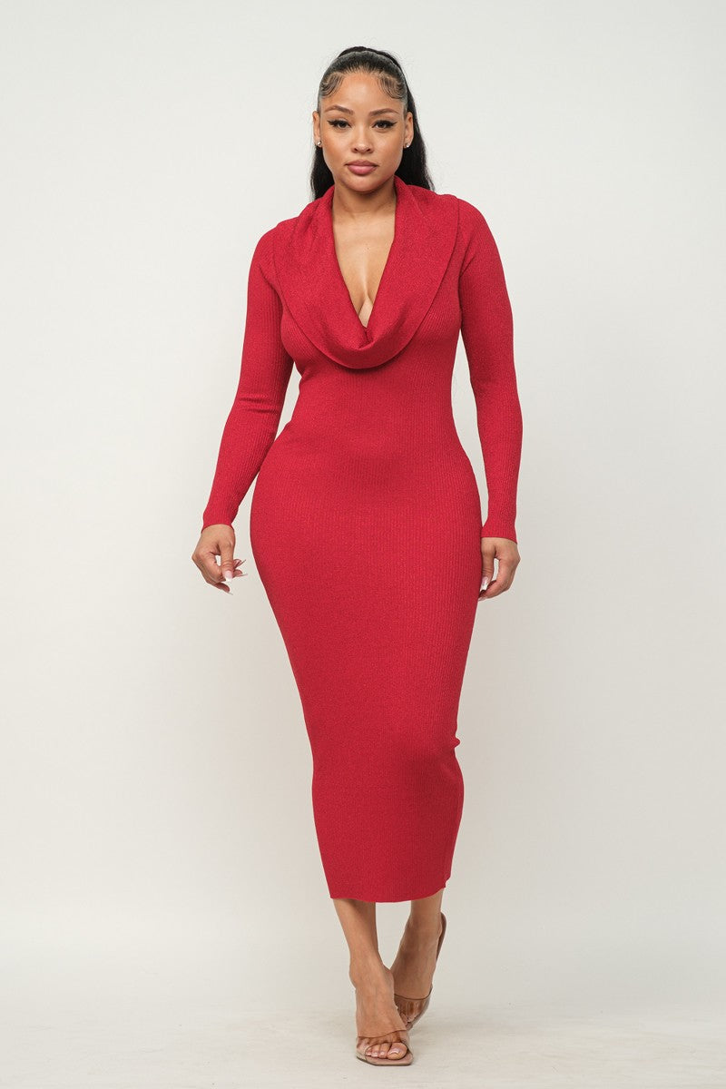 SA Red Bodycon Dress