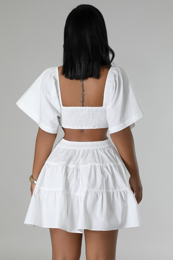 cut it out dress white