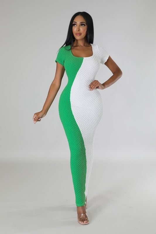 greener maxi dress