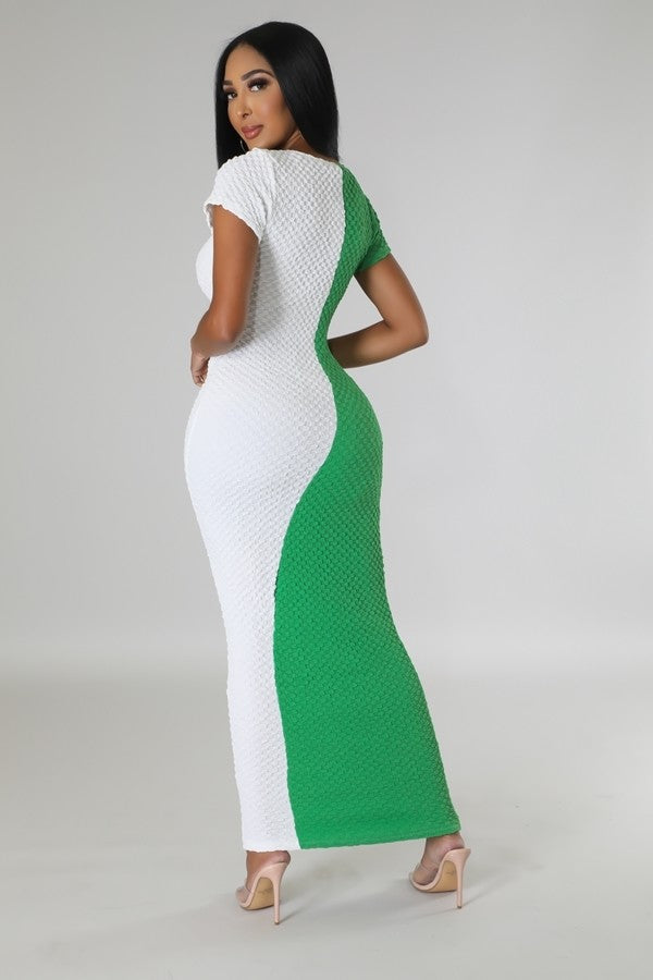 greener maxi dress