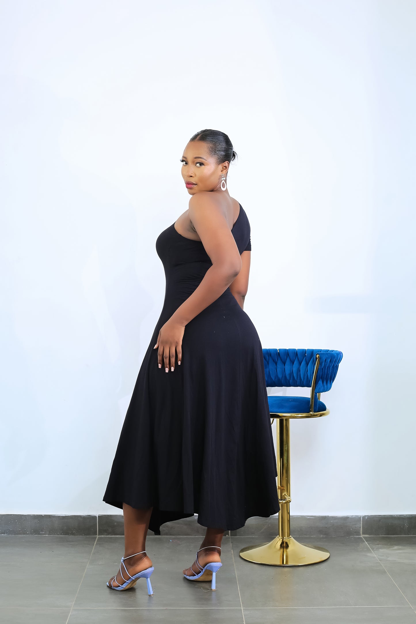 off shoulder maxi dress