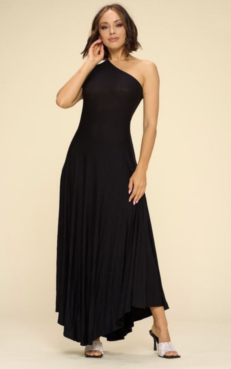 off shoulder maxi dress