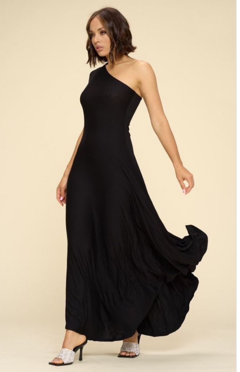 off shoulder maxi dress