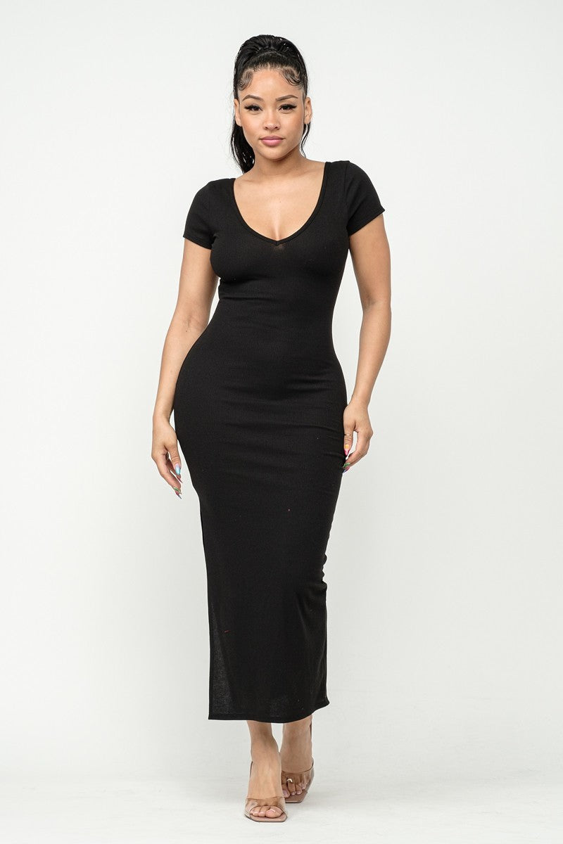 Julia bodycon dress black