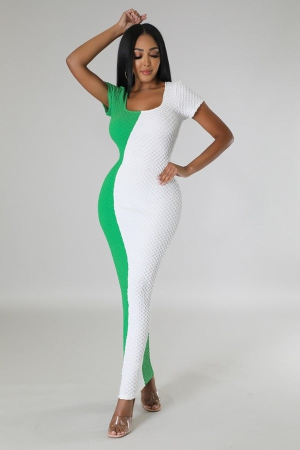greener maxi dress