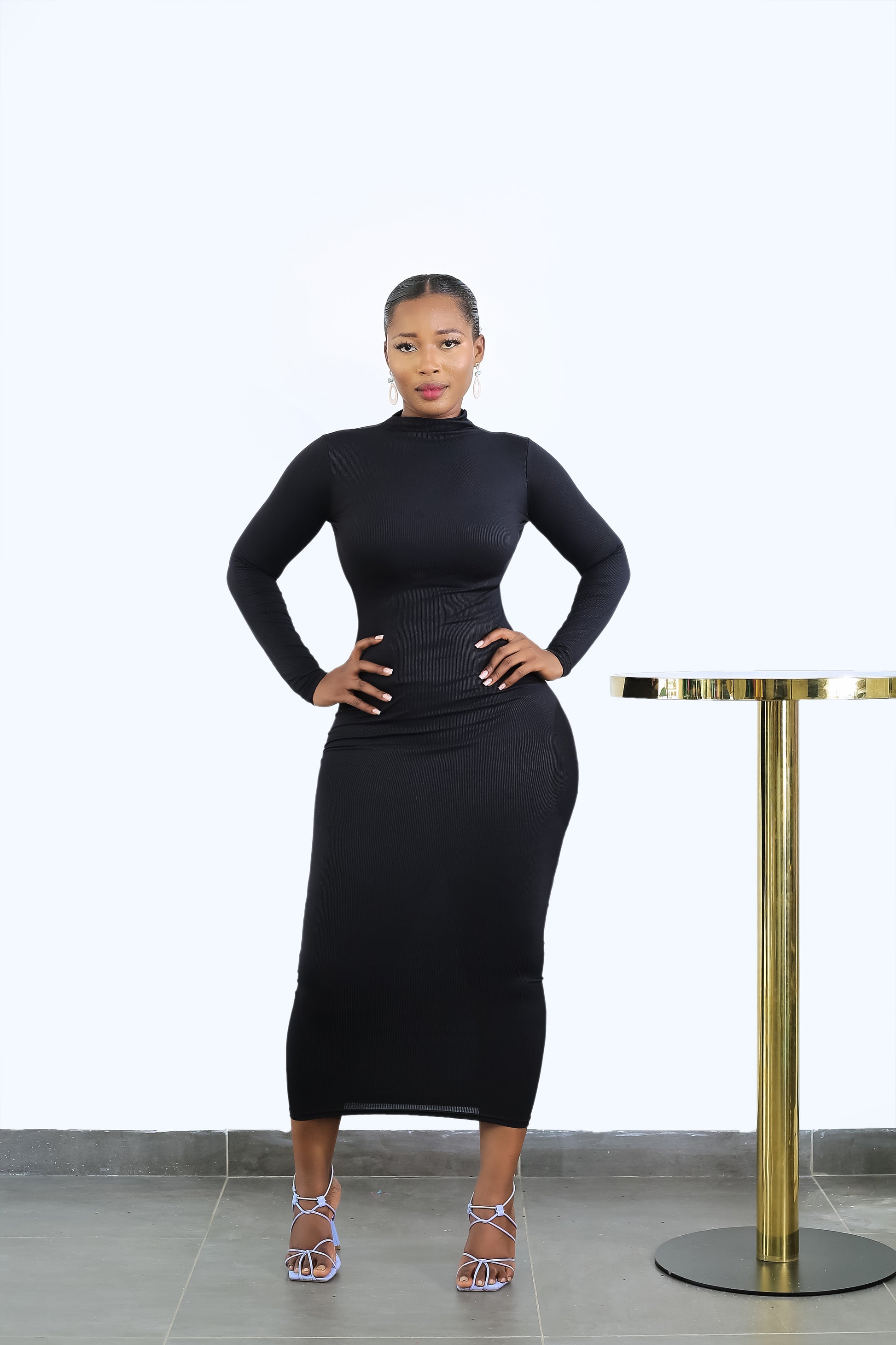 Its All About me Turtle Neck Dress Navy Sugarkoated Its All About me Turtle Neck Dress Navy Sugarkoated