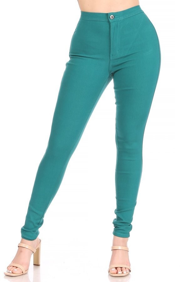 Teal Highwaisted Jeans